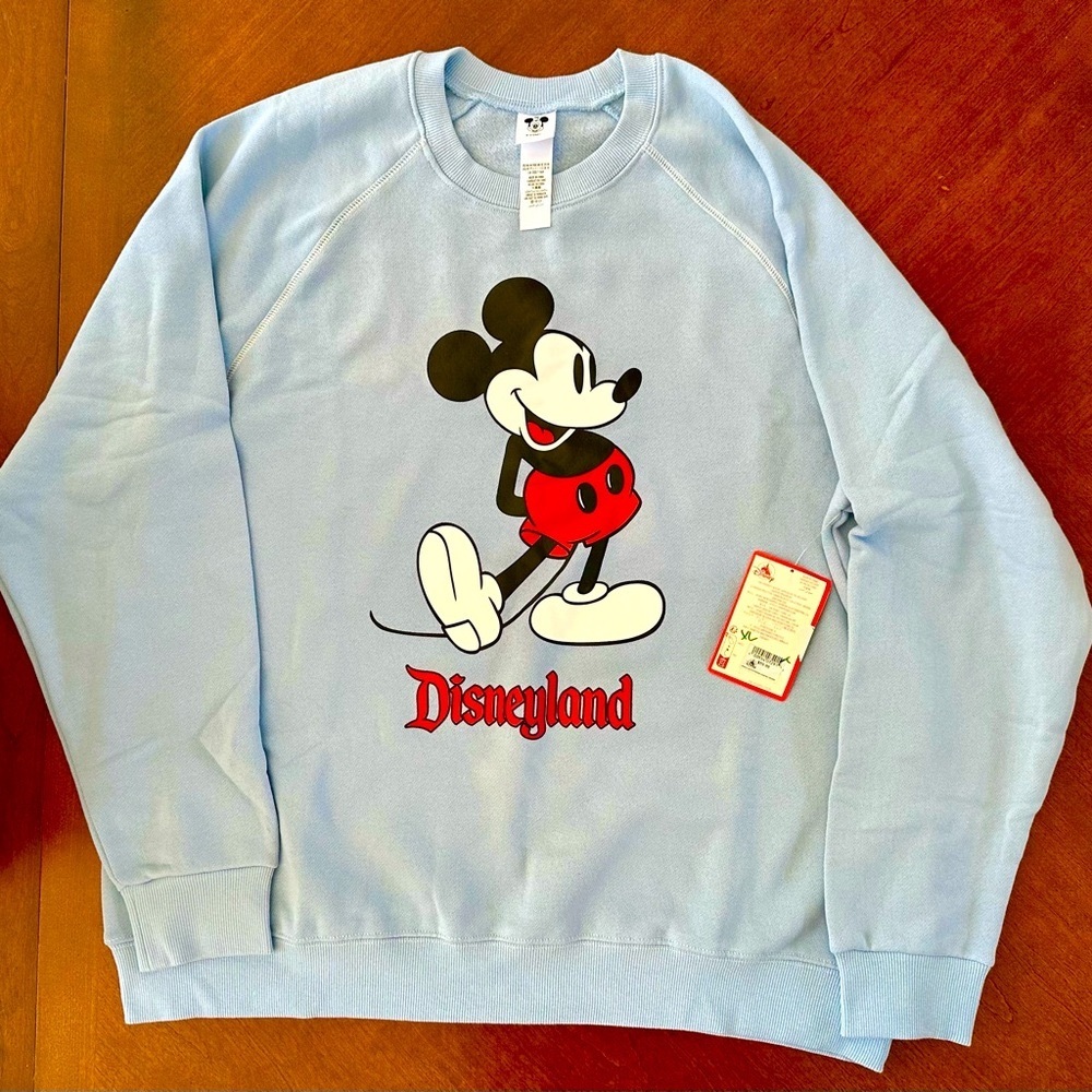 Mickey Mouse Disneyland Pullover Sweatshirt -NWT